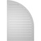 Ekena Millwork Quarter Round Top Left Surface Mount PVC Gable Vent w/ 2"W x 2"P Brickmould Sill Frame, 28"W x 42"H GVPQL28X4203SF - alternate 2